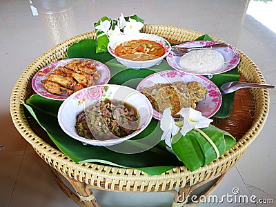 Isaan local food Stock Photo