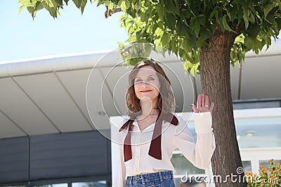 Isabelle Huppert attends the `Claire`s Camera Keul-Le-Eo-Ui-Ka- Editorial Stock Photo