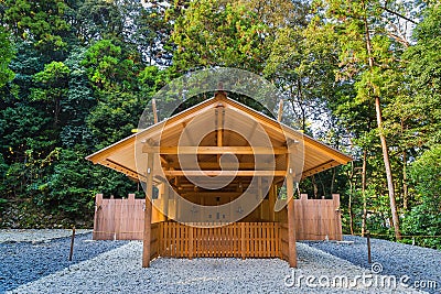 Ise Jingu Geku(Ise Grand shrine - outer shrine) in Ise City, Mie Prefecture Editorial Stock Photo