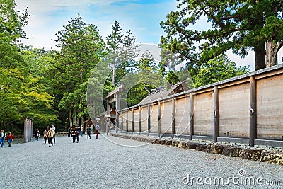 Ise Jingu Geku(Ise Grand shrine - outer shrine) in Ise City, Mie Prefecture Editorial Stock Photo