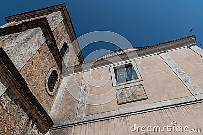 Isernia, Molise. Church of Santa Chiara. View of the main facade Stock Photo