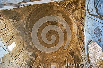 The North dome of Jameh Mosque, Isfahan, Iran Editorial Stock Photo