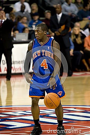 Isiah Thomas Watches Nate Robinson Editorial Stock Photo