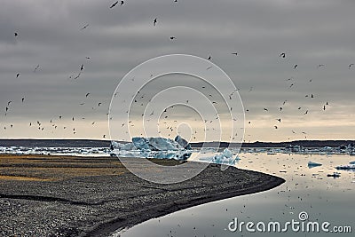 ISL - JÃ–KULSÃRLÃ“N Stock Photo