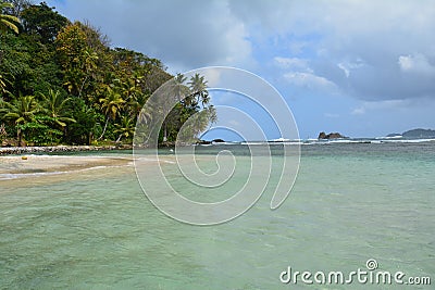 Isla Mamey in Panama in the Caribbean Sea Stock Photo