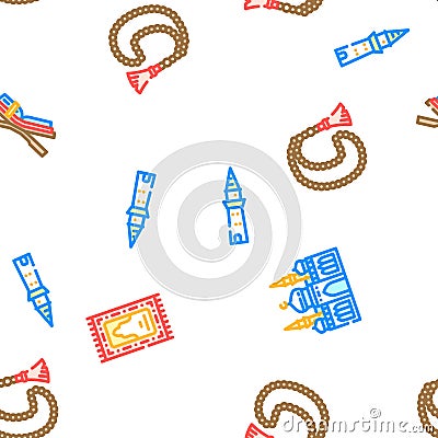 islam ramadan muslim vector seamless pattern Vector Illustration