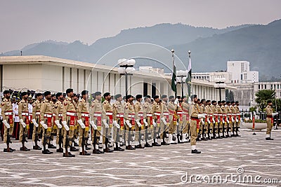 Guard of Honor Battalion of the Pakistan Army Editorial Stock Photo