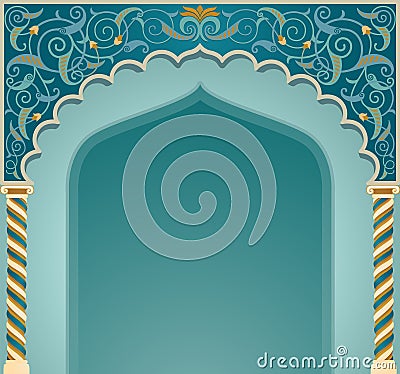 Islamic arch design Vector Illustration