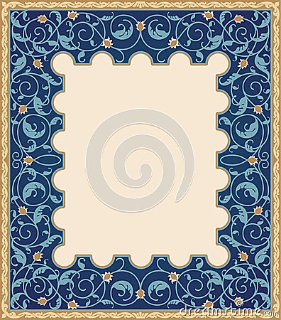 Islamic art frame Vector Illustration