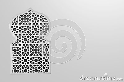 Islamic design greeting card background Stock Photo