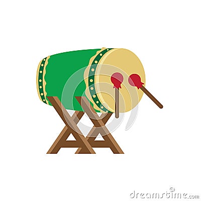 Islamic drum icon Vector Illustration