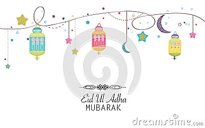 Islamic Festival of Sacrifice Vector Illustration