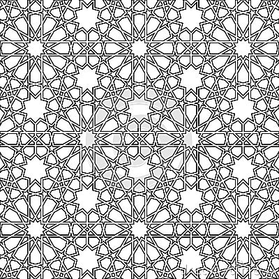Islamic girih pattern background Stock Photo