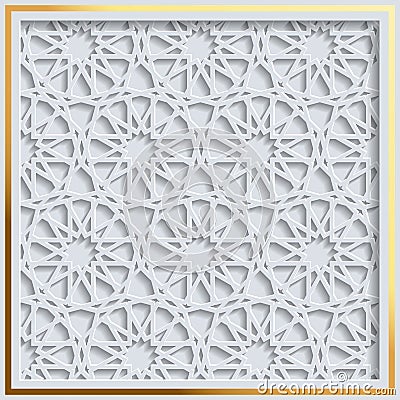 Islamic girih pattern background Stock Photo