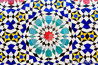 Islamic mosaic Moroccan style useful as background Stock Photo