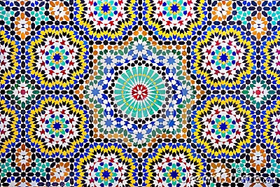 Islamic mosaic Moroccan style useful as background Stock Photo