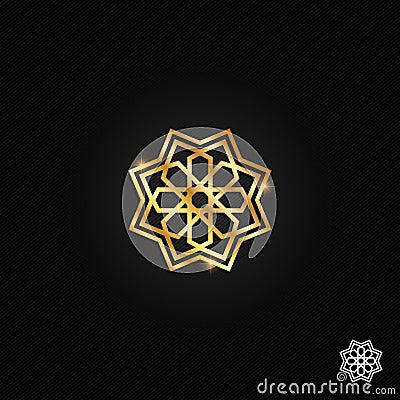 islamic oriental, geometric motif. traditional islamic, arabic, persian and ottoman design vector illustration Vector Illustration