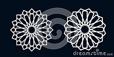 Islamic pattern for laser cutting Vector Illustration