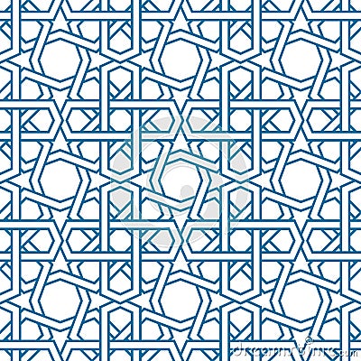 Islamic pattern vector. Seamless traditional Vector Illustration