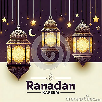 Islamic Ramadan Kareem background Stock Photo