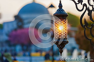 Islamic ramadan lantern in Istanbul, Turkey Stock Photo