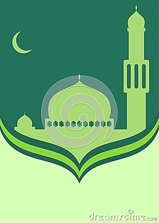 Islamic Ramadan themed card design Vector Illustration