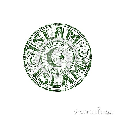 Islamic rubber stamp Vector Illustration