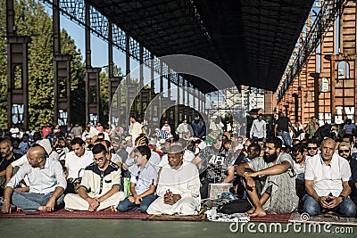Islamic Sacrifice Festival in Turin, Italy Editorial Stock Photo