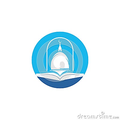 Islamic school vector logo design. Vector Illustration