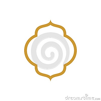 Islamic Shape Outline - Vector Vector Illustration