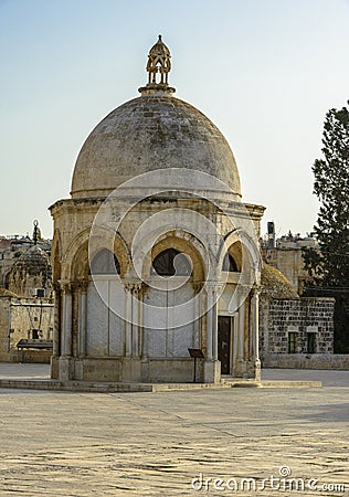 Islamic Shrine in old city of Jerusalem Stock Photo