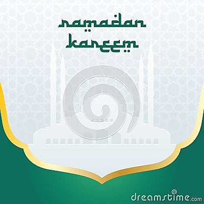 Ramadan card, Islamic new year, Eid Fitri card design template Stock Photo