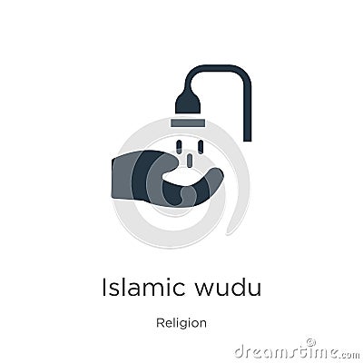 Islamic wudu icon vector. Trendy flat islamic wudu icon from religion collection isolated on white background. Vector illustration Vector Illustration