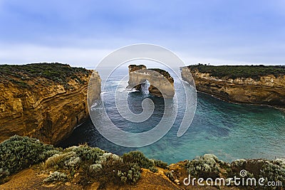 Island Archway on the Great Ocean Road Stock Photo