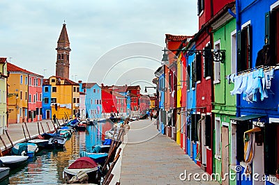 Island of Burano/Venice Editorial Stock Photo