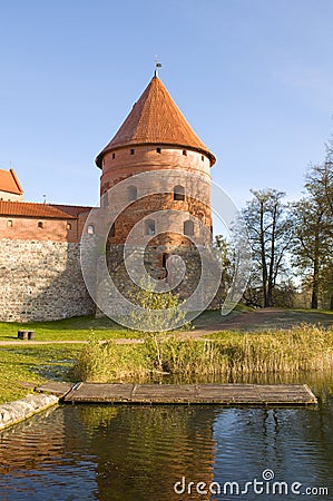 Island castle in Trakai Stock Photo