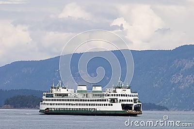 Island Ferry Boat Stock Photo