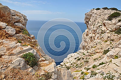 Island Foradada - Alghero Stock Photo