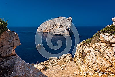 Island Foradada in Sardinia Stock Photo