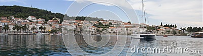 Island Hvar at Adriatic sea in Croatia Editorial Stock Photo