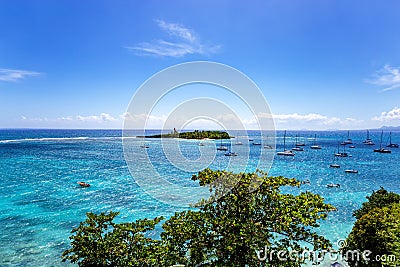 Island Ilet du Gosier, Le Gosier, Grande-Terre, Guadeloupe, Caribbean Stock Photo