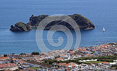 Island Illheu de Vila Franca (Azores) Stock Photo