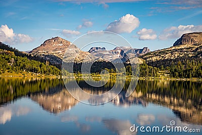 Island Lake near Beartooth Pass in Montana Stock Photo