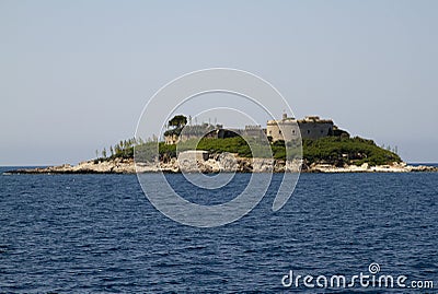 Island of Mamula, Montenegro Stock Photo