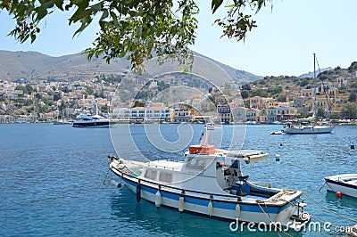Island Simy in Greece Stock Photo