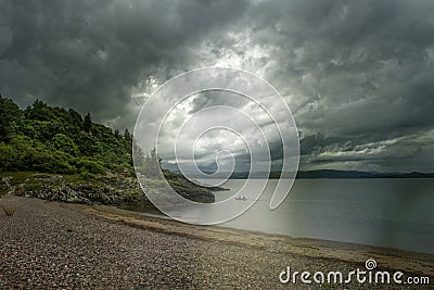 Island of skye in scottland near Portree Stock Photo