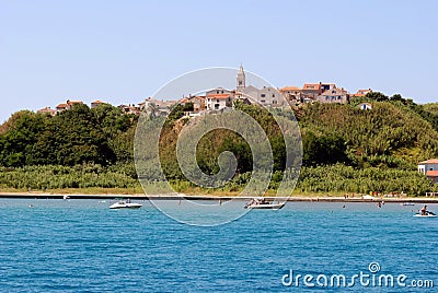 Island Susak near Mali Losinj at adriatic sea in Croatia Stock Photo