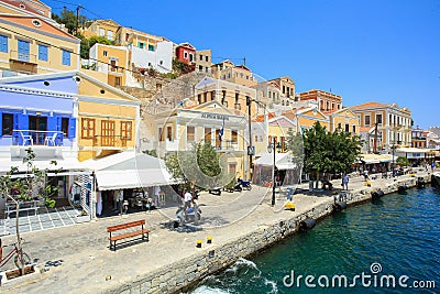 Island Symi, Greece Editorial Stock Photo