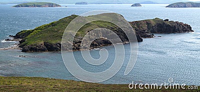 Island of Vicente in the Gulf of Peter the Great. Russia, Primorye. Editorial Stock Photo
