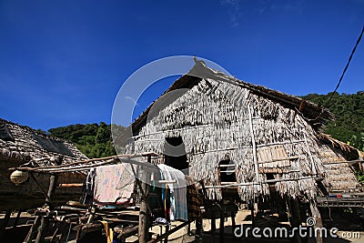Islander, Morgan, tradition house against blue sky Stock Photo